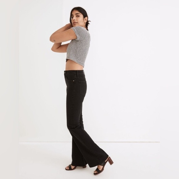 Madewell Westville Crop Tee Deep Coal Size Small - Picture 2 of 9